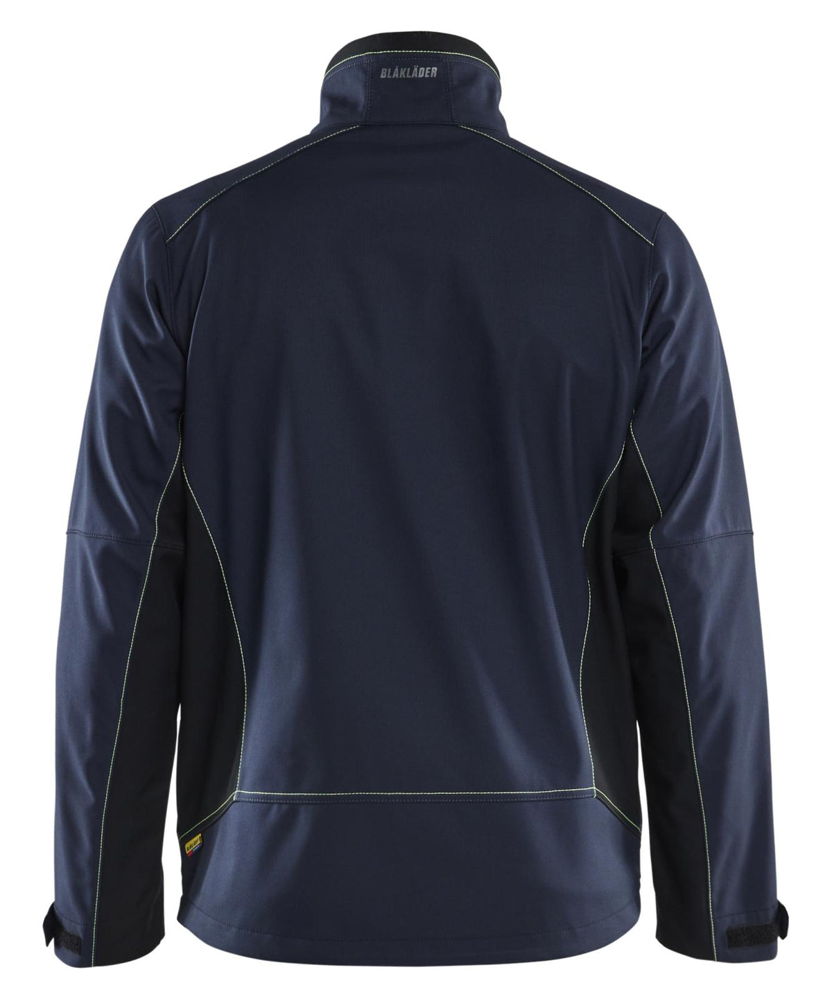 Blaklader jassen 49502516 softshell donker marineblauw-fluo geel(8633)