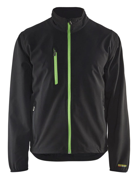 Blaklader Light jassen 49522518 softshell stretch zwart-groen(9944)