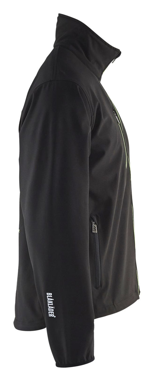 Blaklader Light jassen 49522518 softshell stretch zwart-groen(9944)