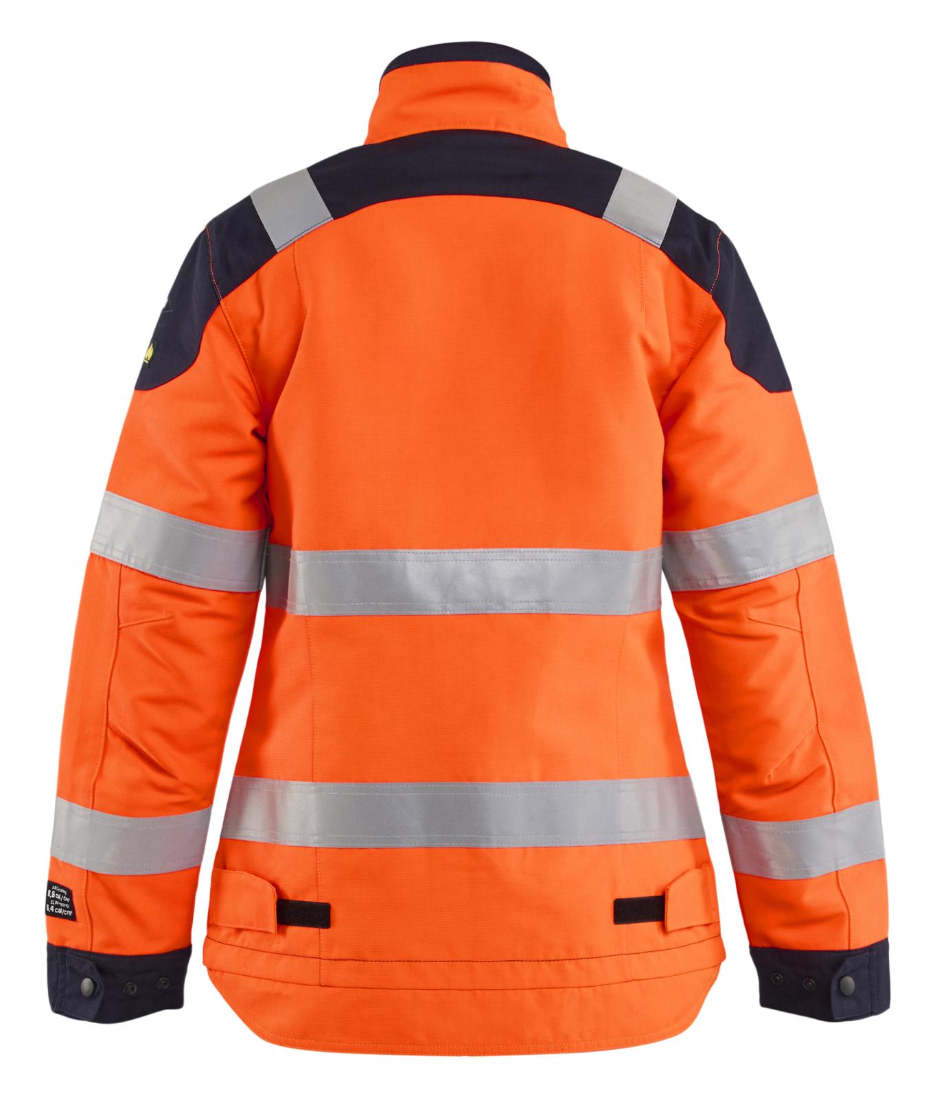 Blaklader Vlamvertragend Multinorm Dames Jack 49691524 Multinorm inherent vlamwerend HiVis fluo oranje-marineblauw(5389)