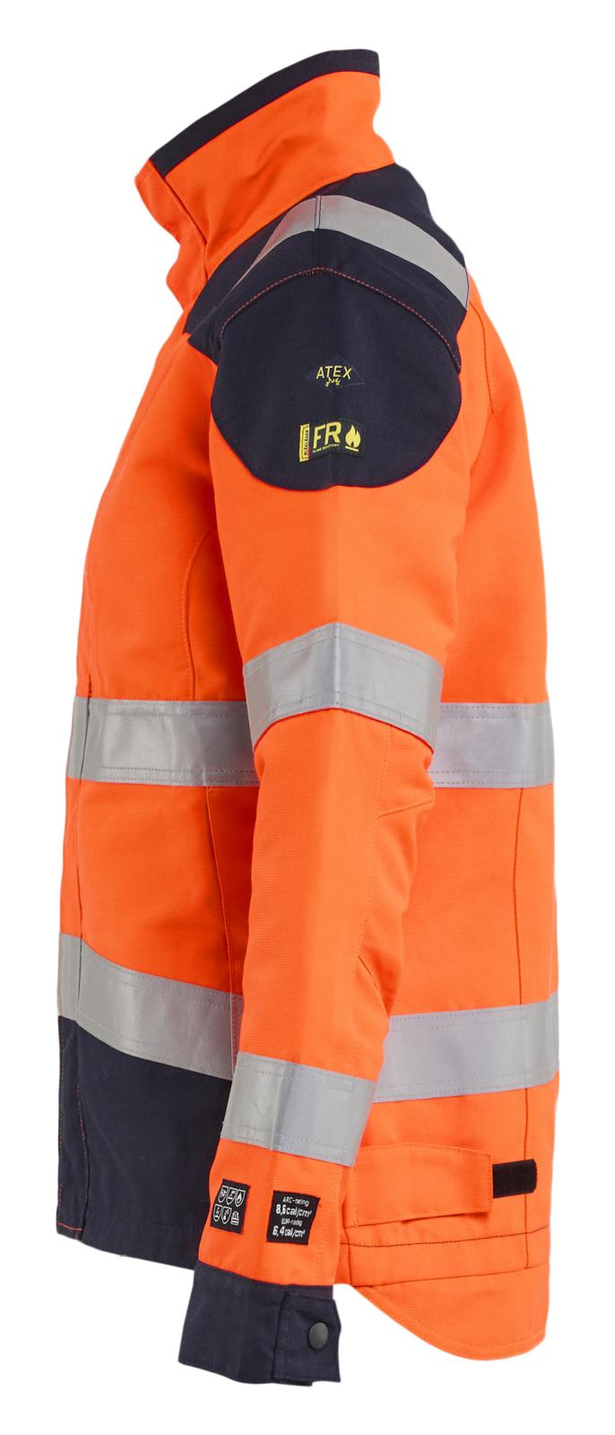 Blaklader Vlamvertragend Multinorm Dames Jack 49691524 Multinorm inherent vlamwerend HiVis fluo oranje-marineblauw(5389)