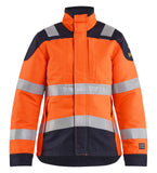 Blaklader Vlamvertragend Multinorm Dames Jack 49691524 Multinorm inherent vlamwerend HiVis fluo oranje-marineblauw(5389)