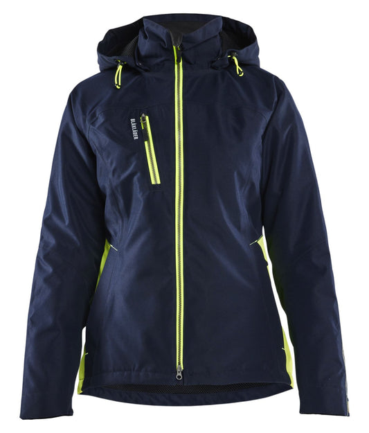 Blaklader jassen 49721977 winter donker marineblauw-fluo geel(8633)