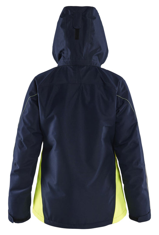 Blaklader jassen 49721977 winter donker marineblauw-fluo geel(8633)