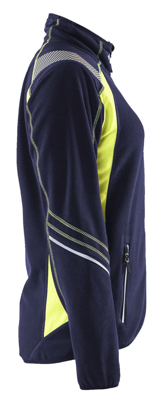 Blaklader Vesten 49731010 Reflectieband marineblauw-fluo geel(8933)