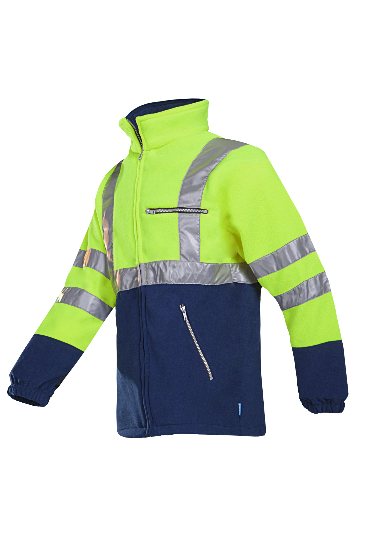 Sioen Jassen Kingley HiVis Inritsbaar fluo geel-marineblauw