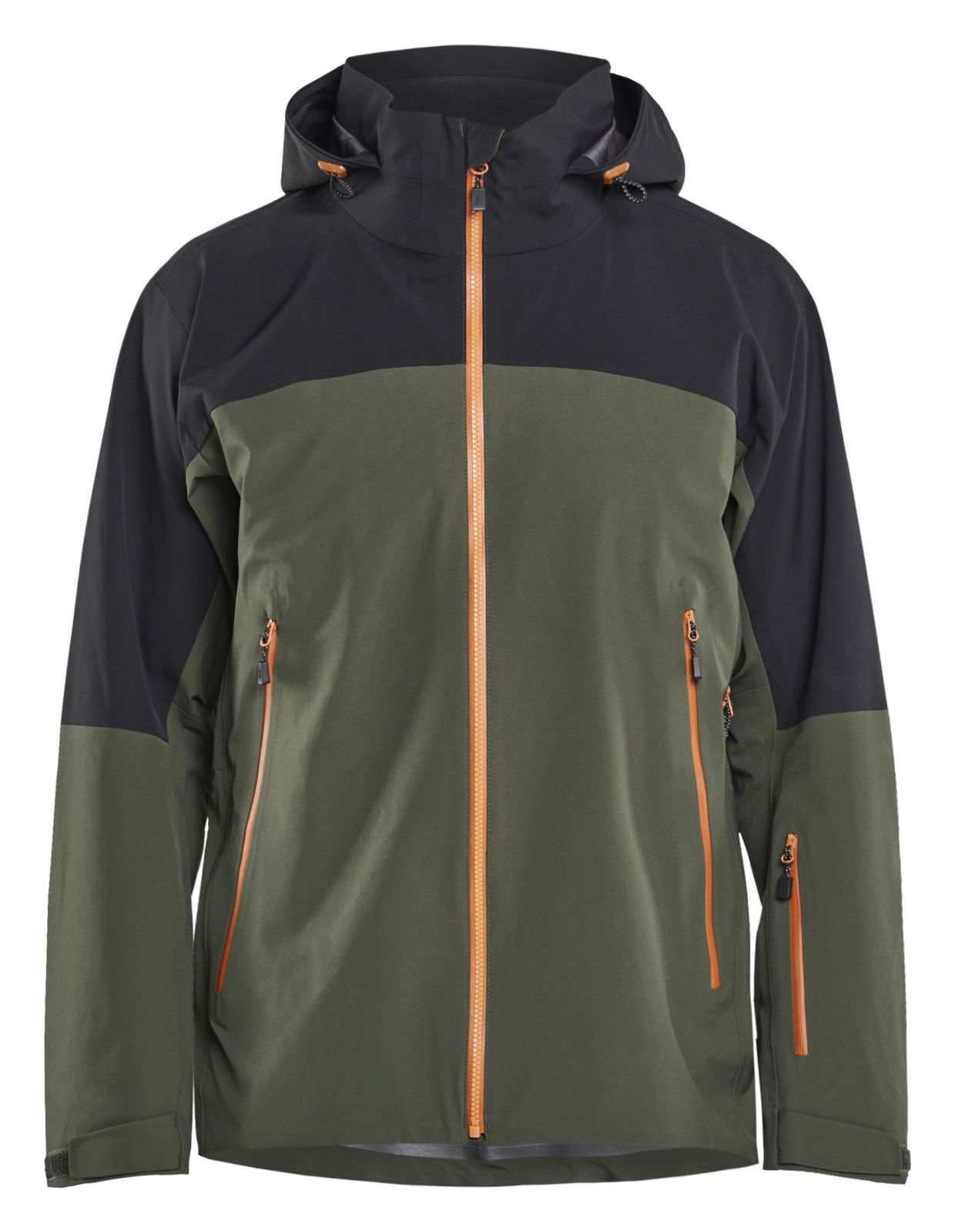 Blaklader Wind/regen/sneeuw Striker Jack 49801916 shell stretch waterdicht winddicht woudgroen-roestbruin(4240)