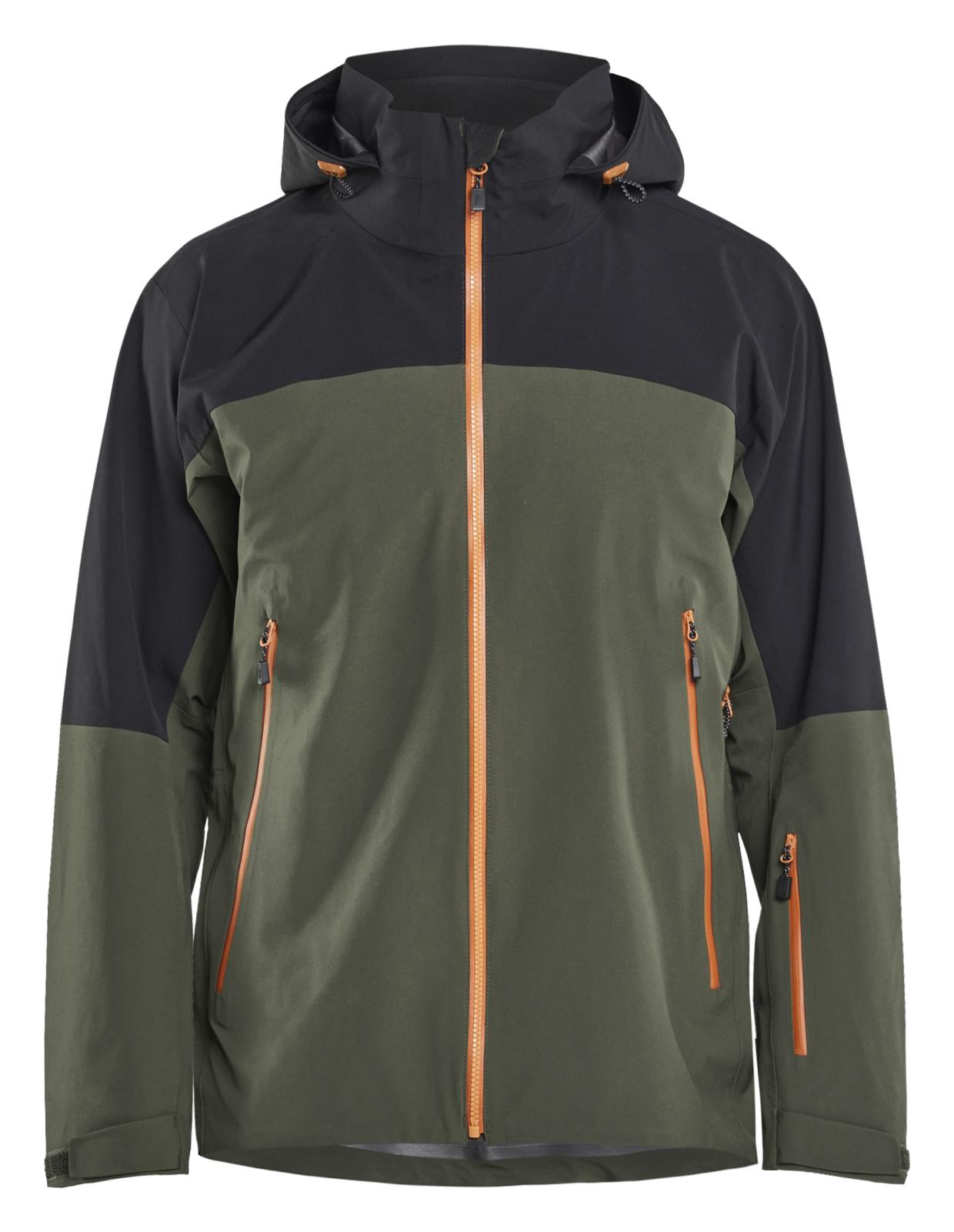 Blaklader Wind/regen/sneeuw Striker Jack 49801916 shell stretch waterdicht winddicht woudgroen-roestbruin(4240)