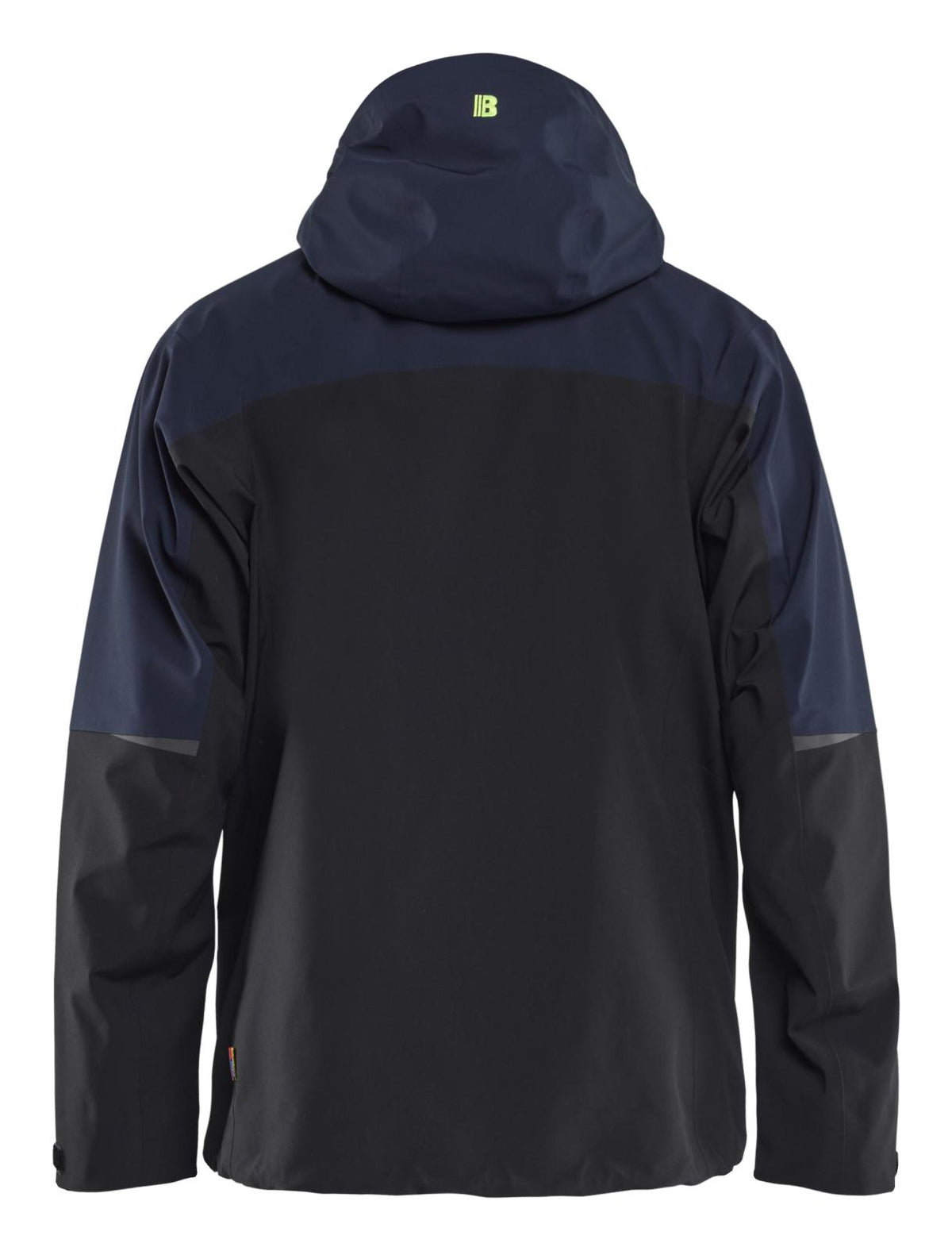 Blaklader Wind/regen/sneeuw Striker Jack 49801916 Shell Stretch donker marineblauw-fluo geel(8633)