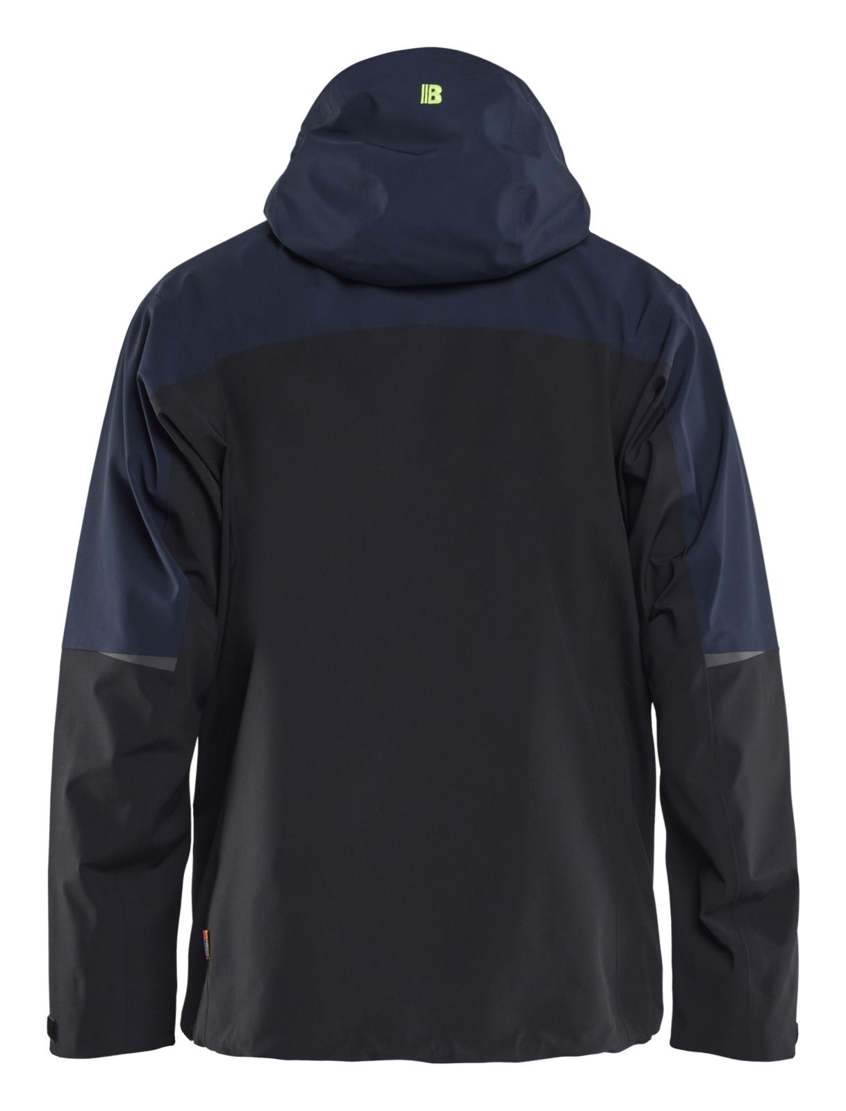 Blaklader Wind/regen/sneeuw Striker Jack 49801916 Shell Stretch donker marineblauw-fluo geel(8633)