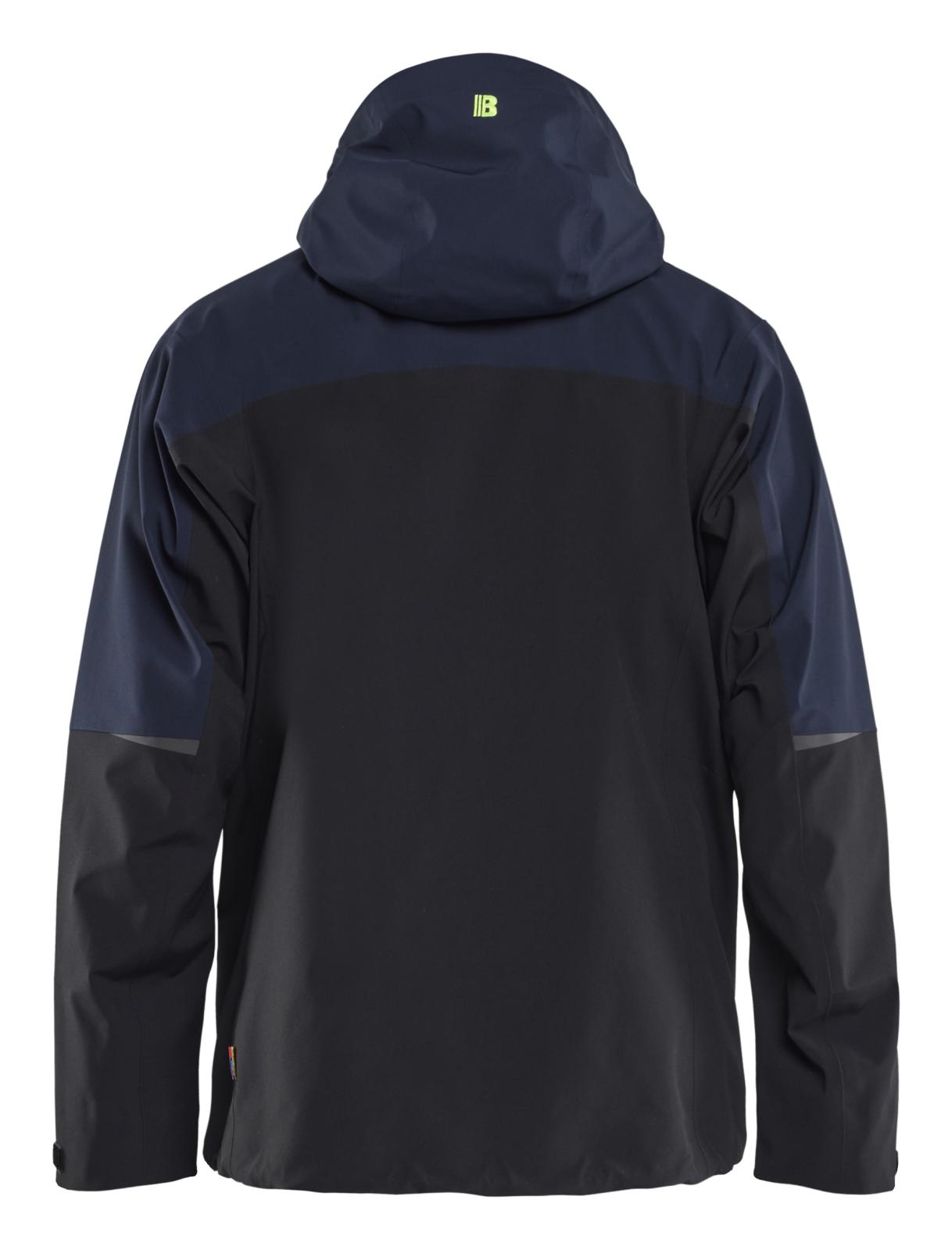 Blaklader Wind/regen/sneeuw Striker Jack 49801916 Shell Stretch donker marineblauw-fluo geel(8633)