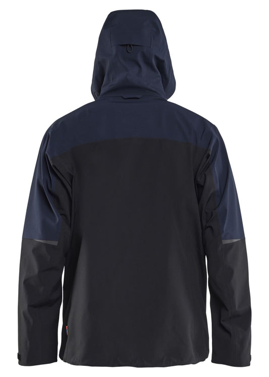 Blaklader Wind/regen/sneeuw Striker Jack 49801916 Shell Stretch donker marineblauw-fluo geel(8633)