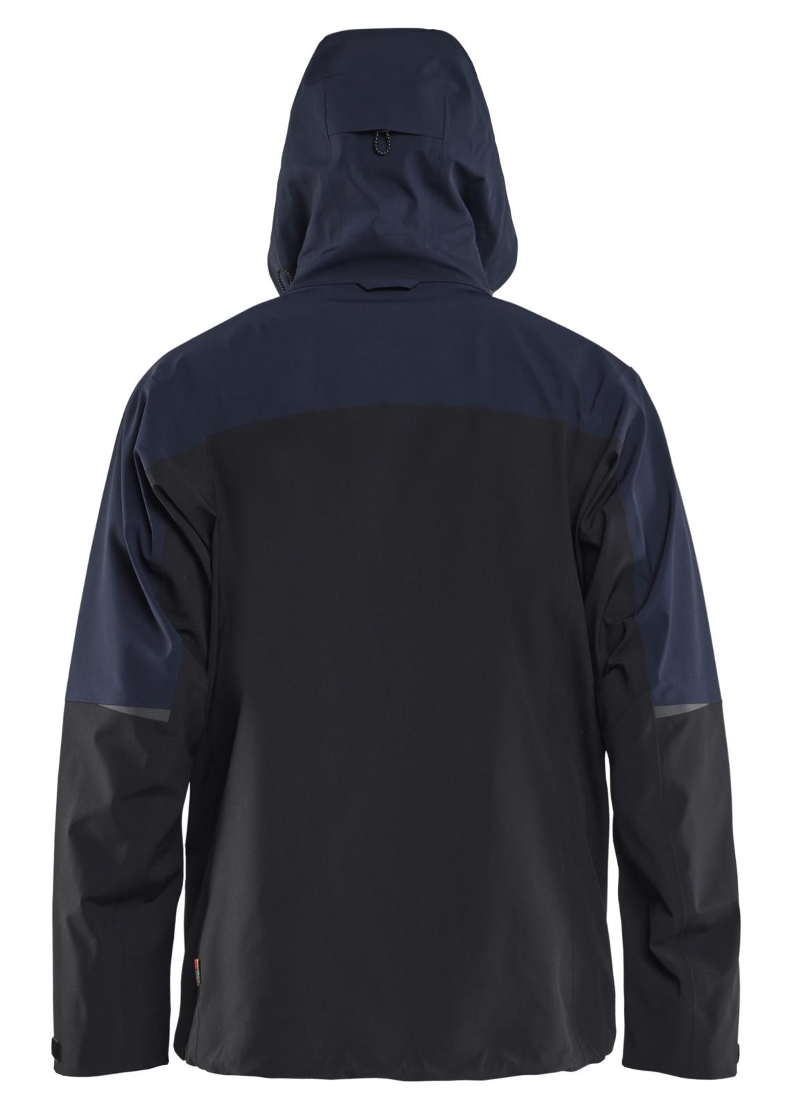 Blaklader Wind/regen/sneeuw Striker Jack 49801916 Shell Stretch donker marineblauw-fluo geel(8633)