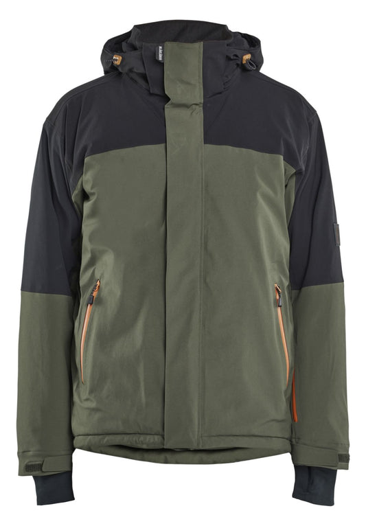 Blaklader Wind regen sneeuw Striker Winterjas 49911917 stretch woudgroen-roestbruin(4240)