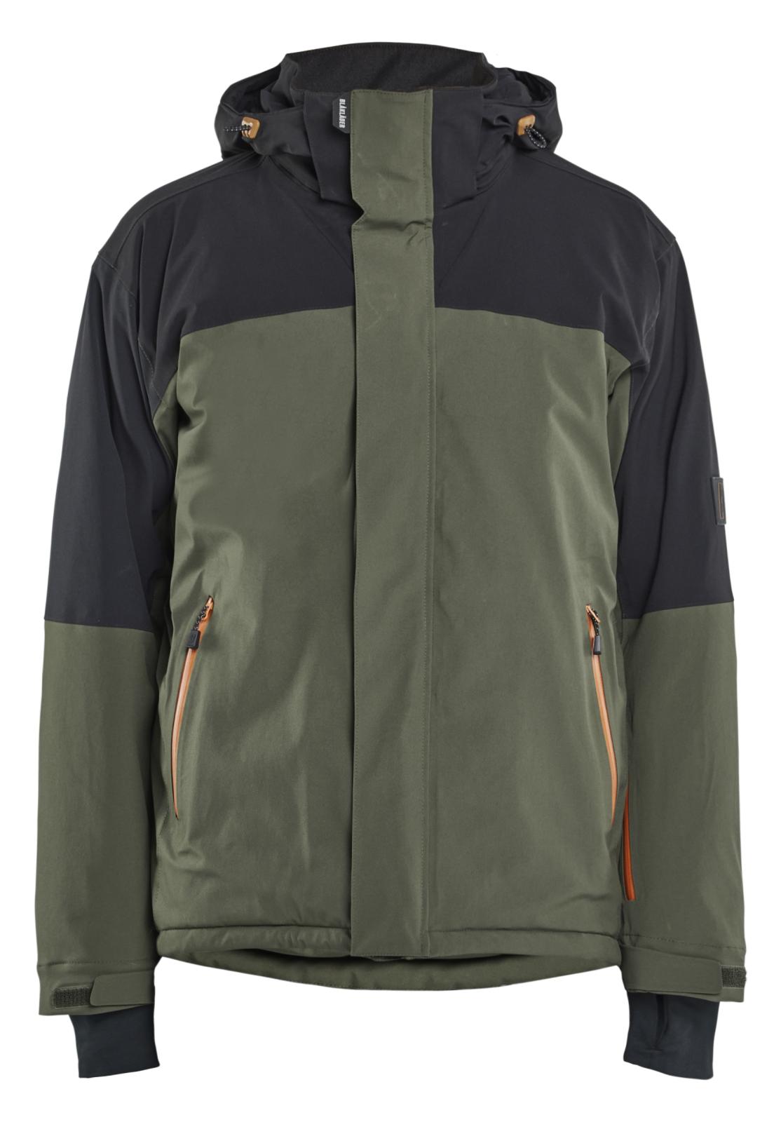 Blaklader Wind regen sneeuw Striker Winterjas 49911917 stretch woudgroen-roestbruin(4240)