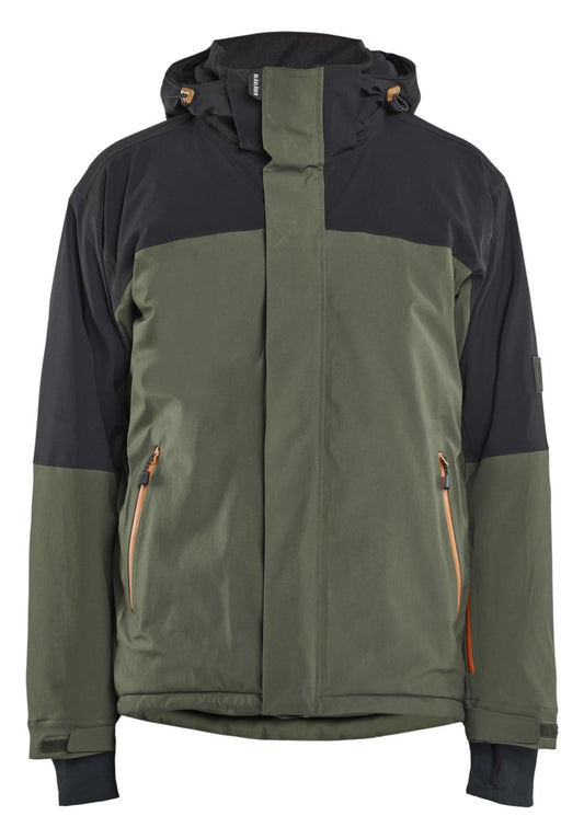 Blaklader Wind regen sneeuw Striker Winterjas 49911917 stretch woudgroen-roestbruin(4240)