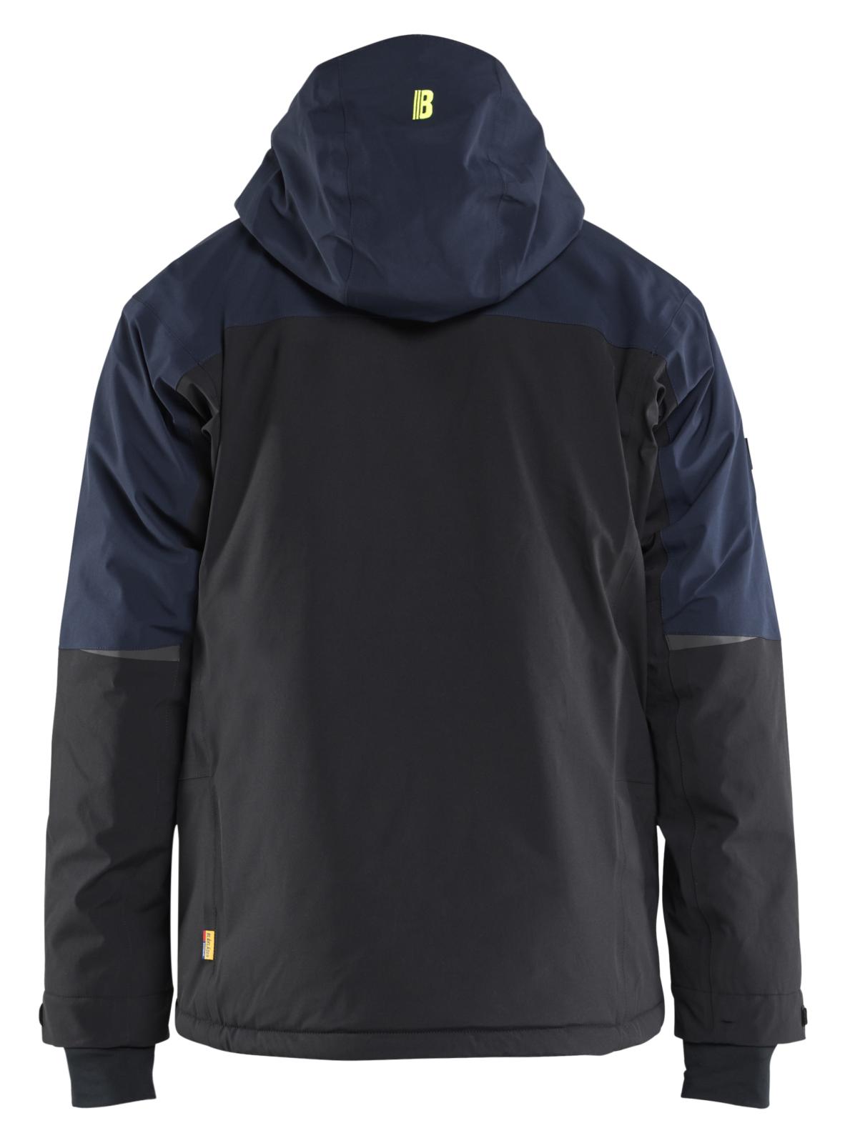 Blaklader Wind/regen/sneeuw Striker Winterjas 49911917 Stretch donker marineblauw-fluo geel(8633)