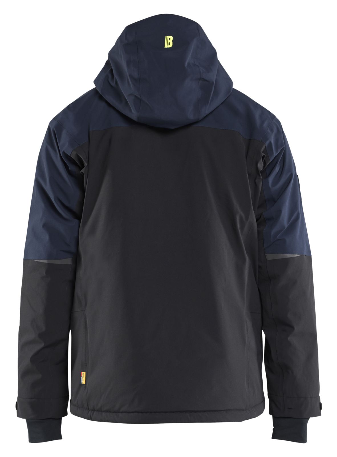 Blaklader Wind/regen/sneeuw Striker Winterjas 49911917 Stretch donker marineblauw-fluo geel(8633)