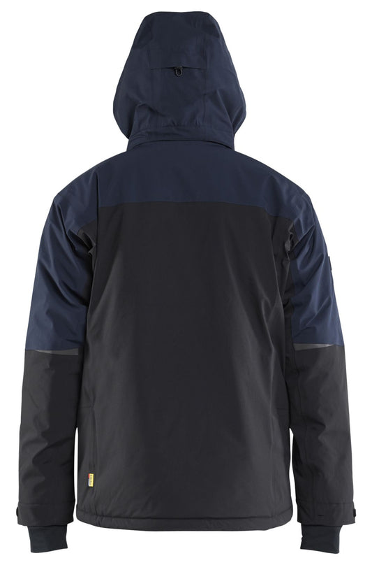 Blaklader Wind/regen/sneeuw Striker Winterjas 49911917 Stretch donker marineblauw-fluo geel(8633)