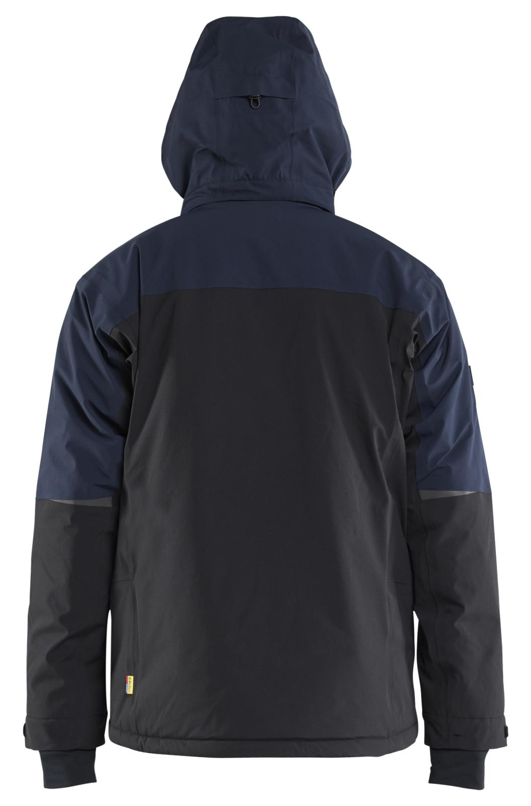 Blaklader Wind/regen/sneeuw Striker Winterjas 49911917 Stretch donker marineblauw-fluo geel(8633)