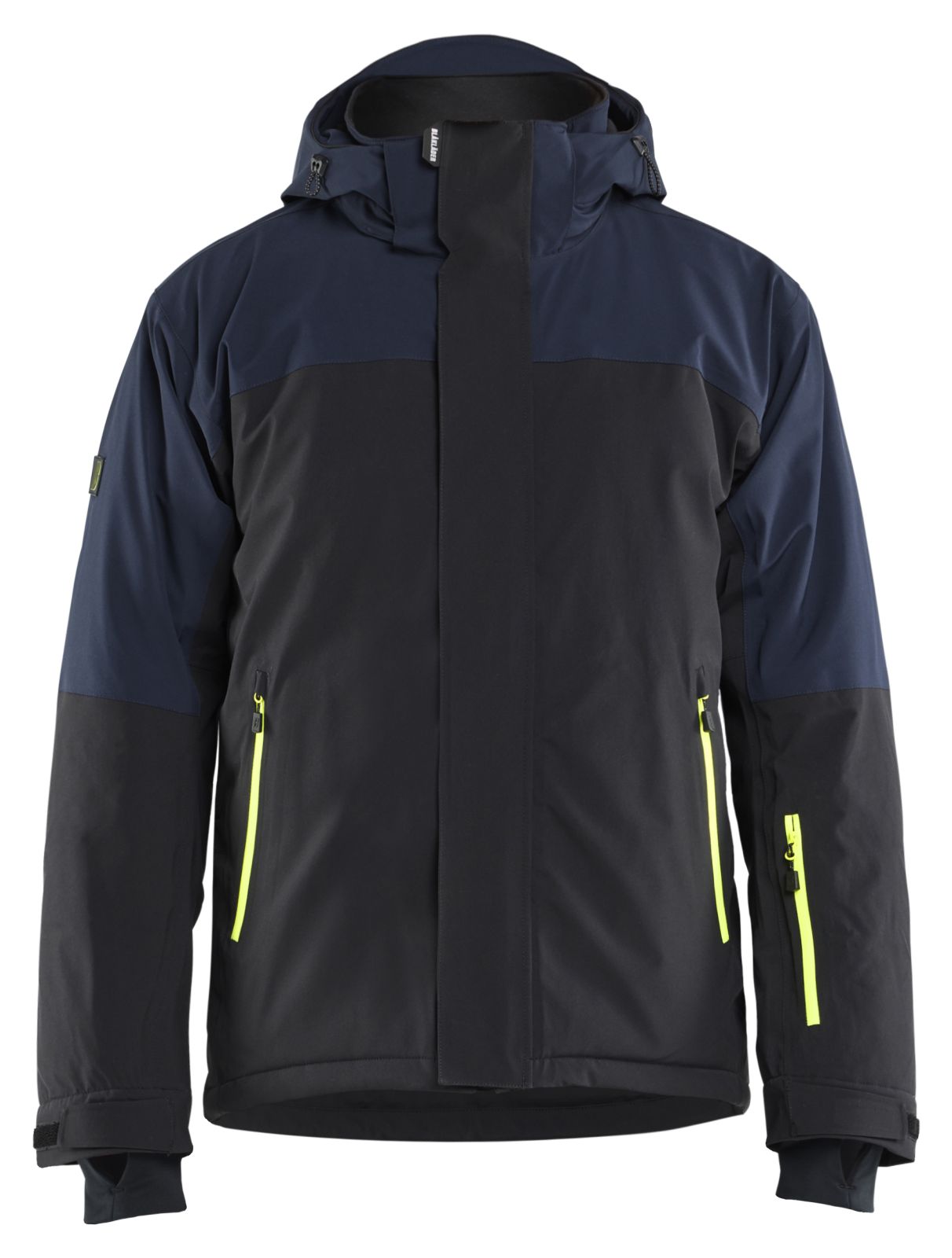 Blaklader Wind/regen/sneeuw Striker Winterjas 49911917 Stretch donker marineblauw-fluo geel(8633)