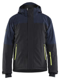 Blaklader Wind/regen/sneeuw Striker Winterjas 49911917 Stretch donker marineblauw-fluo geel(8633)