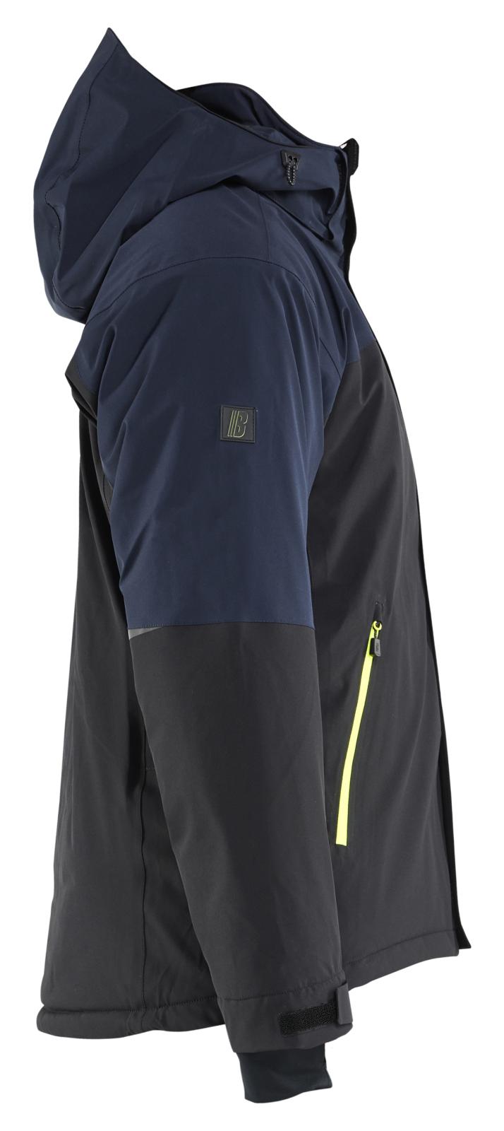 Blaklader Wind/regen/sneeuw Striker Winterjas 49911917 Stretch donker marineblauw-fluo geel(8633)