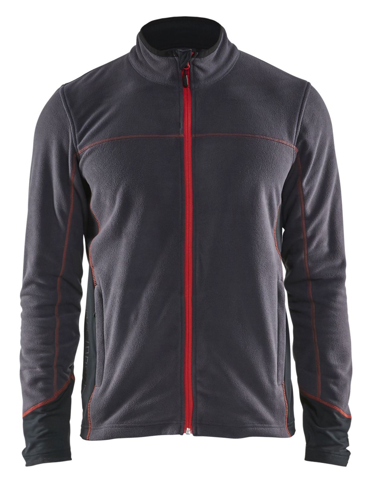 Blaklader Vesten 49951010 donkergrijs-rood(9756)