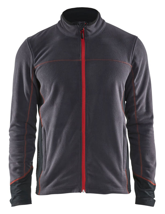 Blaklader Vesten 49951010 donkergrijs-rood(9756)