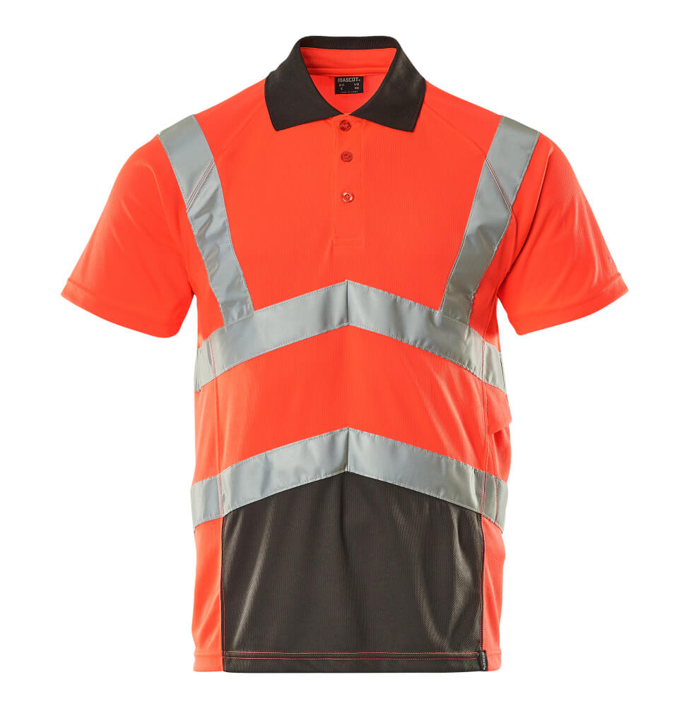 Mascot Safe Young Shirts 50117-949 Anadia fluo rood-donker antracietgrijs(A49)