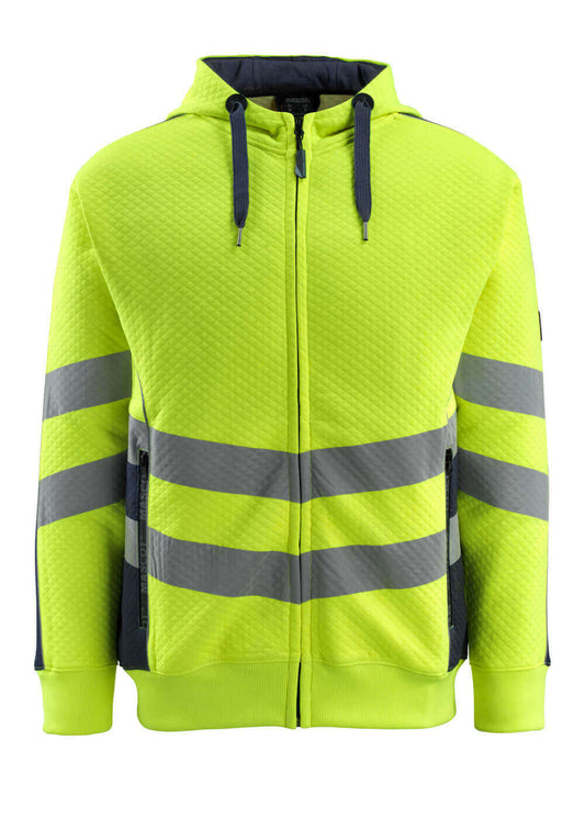 Mascot Safe Supreme Capuchontrui 50138-932 Corby met rits fluo geel-donker marineblauw(17010)