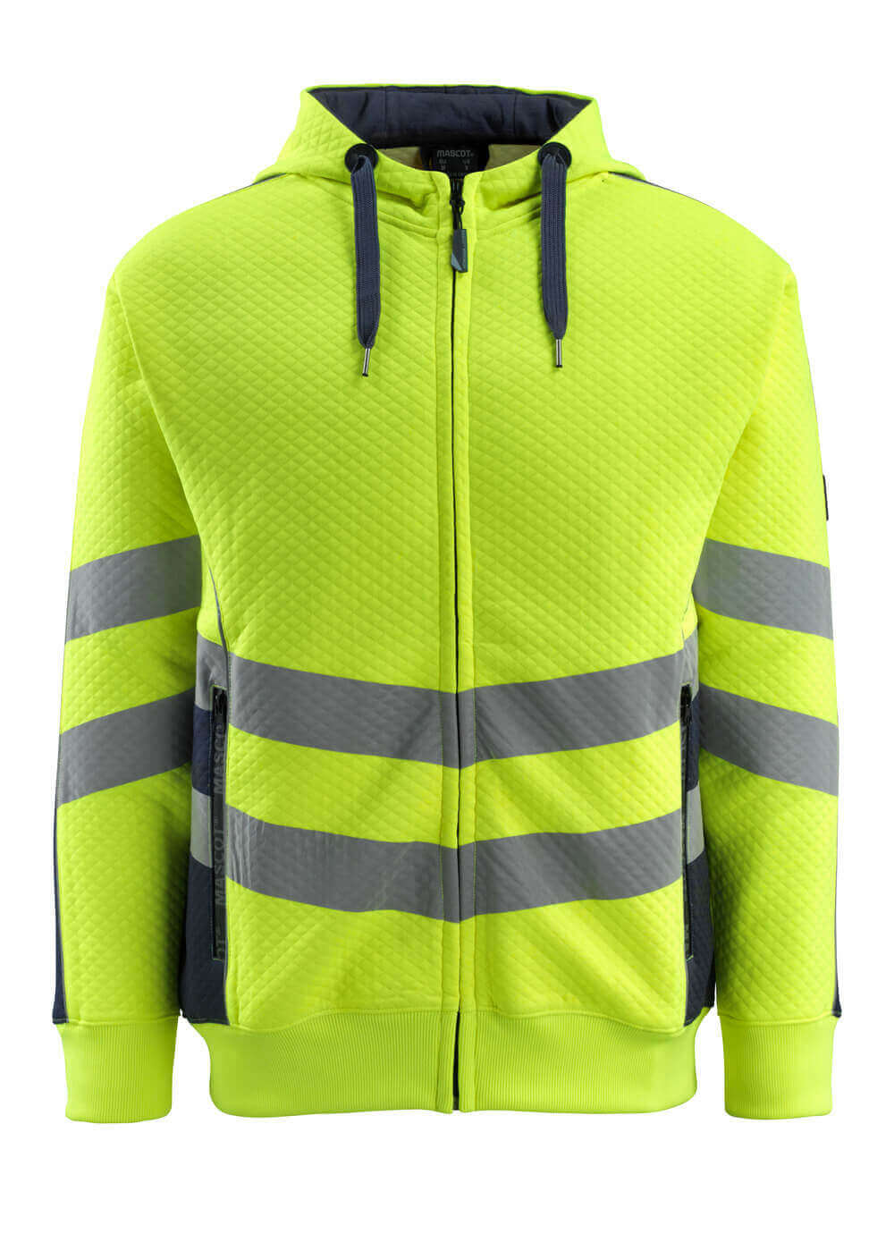 Mascot Safe Supreme Capuchontrui 50138-932 Corby met rits fluo geel-donker marineblauw(17010)