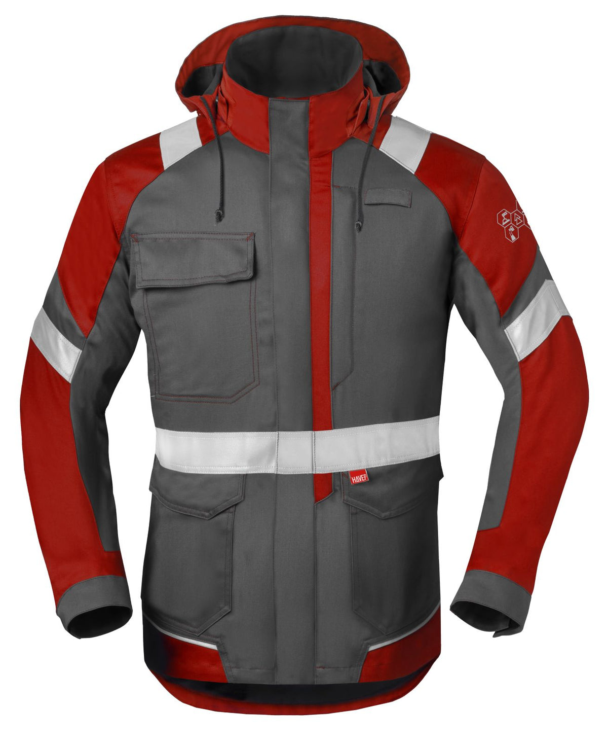 Havep 5safety Image + Parka's 50286 houtskool-rood(AAB)