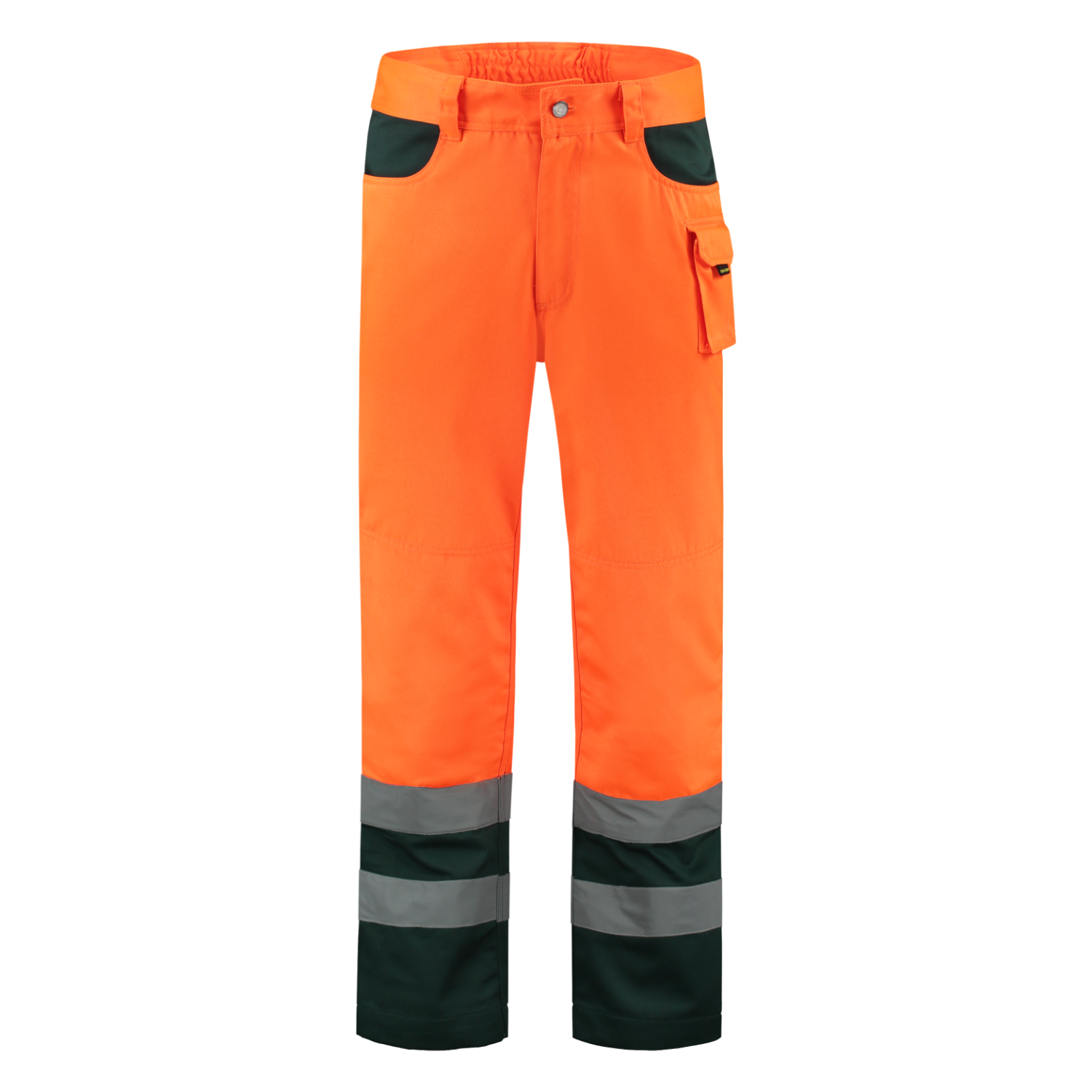 Tricorp Safety Broeken 503002-TWE3001 EN 471 Kniezakken Polyester- katoen fluo oranje-groen(fluororangegreen)