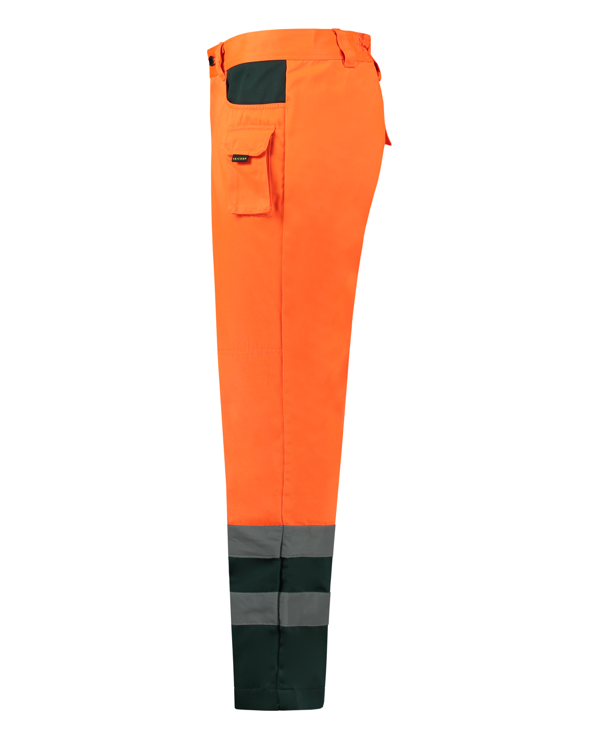 Tricorp Safety Broeken 503002-TWE3001 EN 471 Kniezakken Polyester- katoen fluo oranje-groen(fluororangegreen)