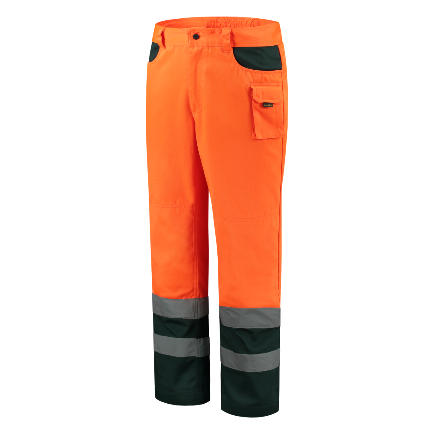 Tricorp Safety Broeken 503002-TWE3001 EN 471 Kniezakken Polyester- katoen fluo oranje-groen(fluororangegreen)
