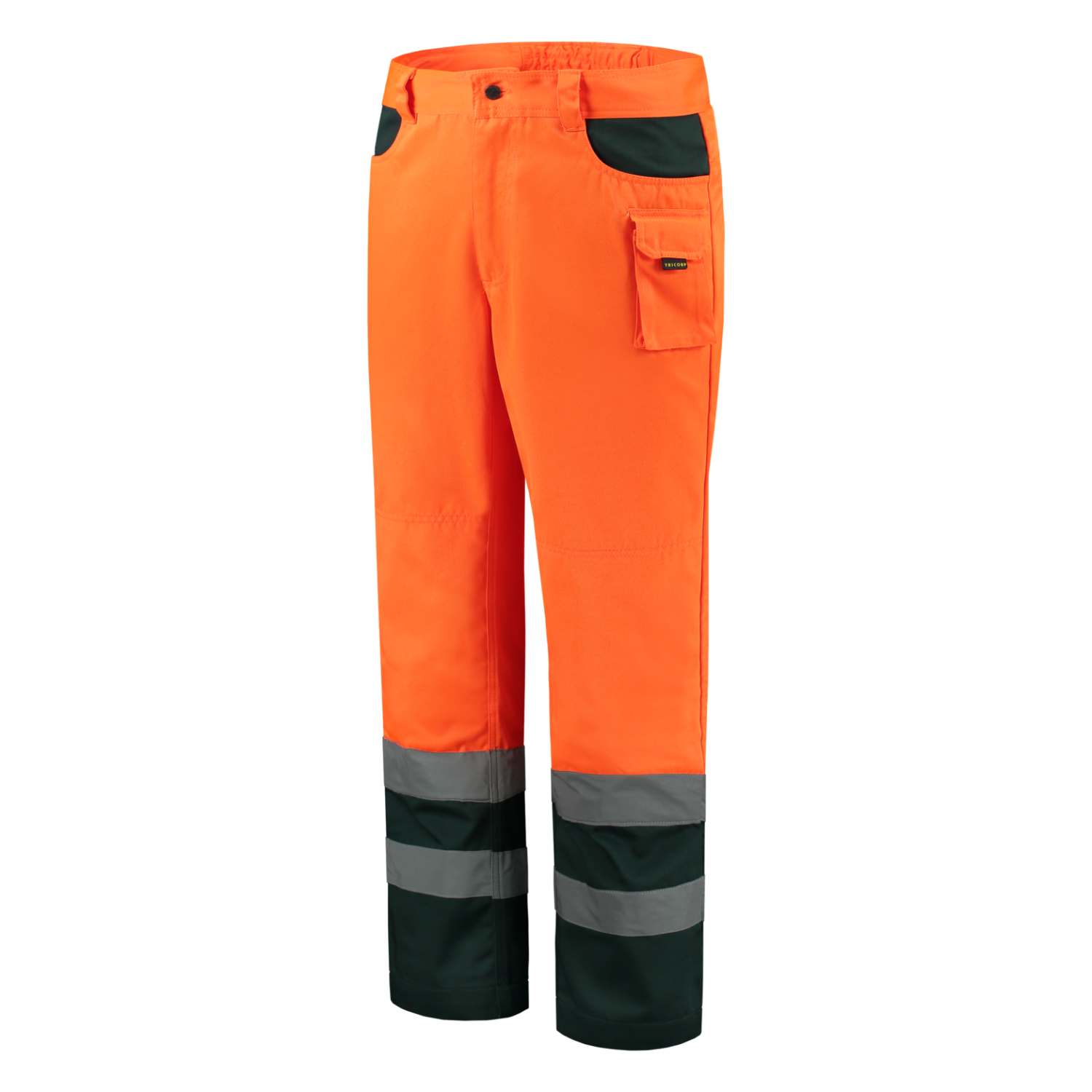 Tricorp Safety Broeken 503002-TWE3001 EN 471 Kniezakken Polyester- katoen fluo oranje-groen(fluororangegreen)