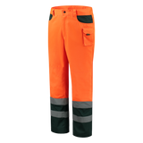 Tricorp Safety Broeken 503002-TWE3001 EN 471 Kniezakken Polyester- katoen fluo oranje-groen(fluororangegreen)