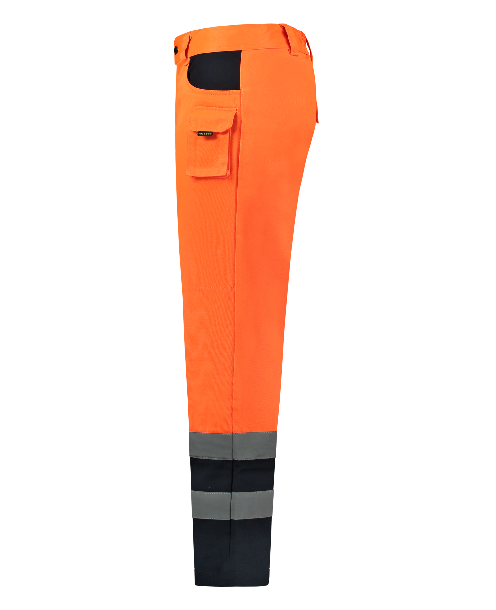 Tricorp Safety Broeken 503002-TWE3001 EN 471 Kniezakken Polyester- katoen fluo oranje-marineblauw(fluororangenavy)