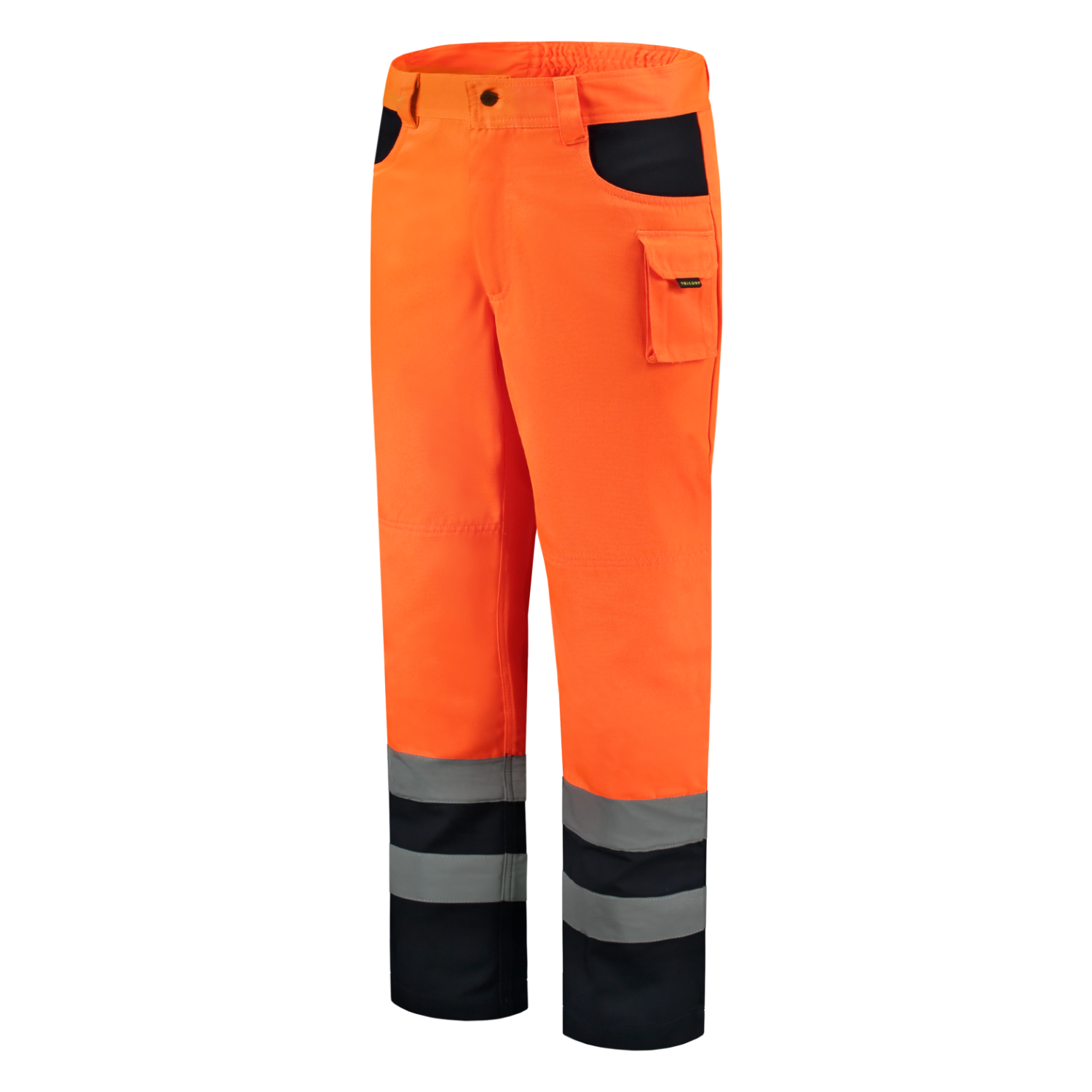 Tricorp Safety Broeken 503002-TWE3001 EN 471 Kniezakken Polyester- katoen fluo oranje-marineblauw(fluororangenavy)