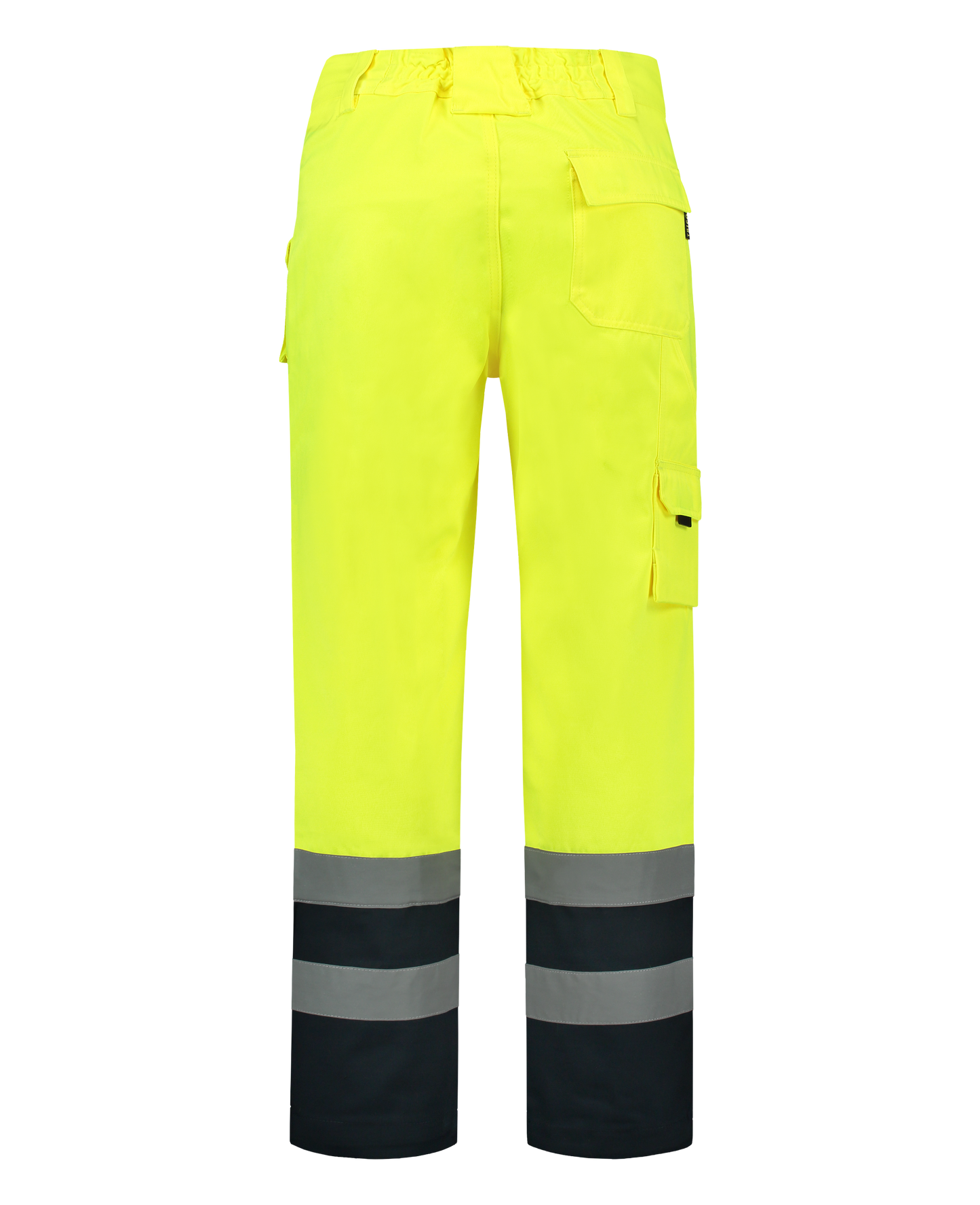 Tricorp Safety Broeken 503002-TWE3001 EN 471 Kniezakken Polyester- katoen fluo geel-marineblauw(fluoryellownavy)