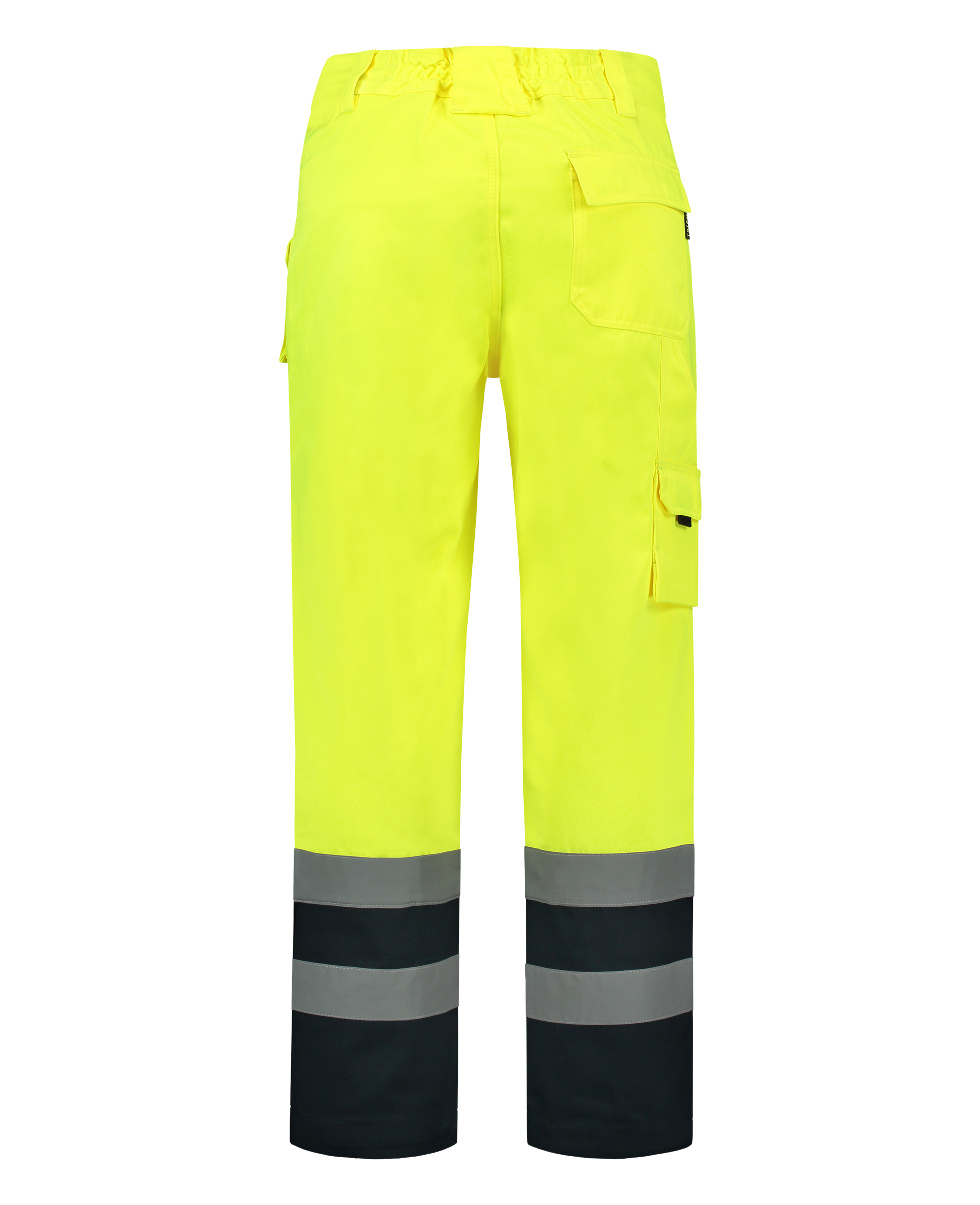 Tricorp Safety Broeken 503002-TWE3001 EN 471 Kniezakken Polyester- katoen fluo geel-marineblauw(fluoryellownavy)
