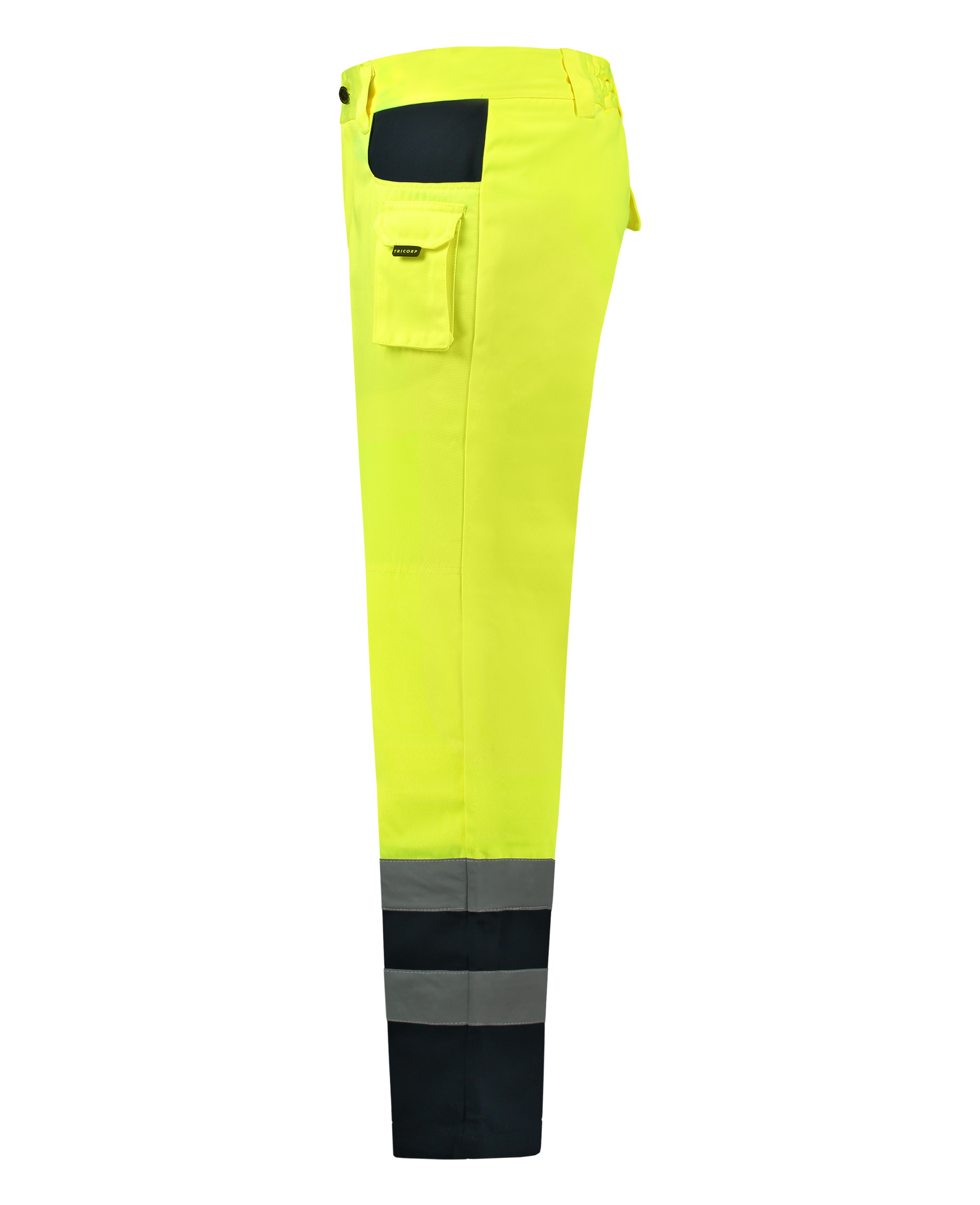 Tricorp Safety Broeken 503002-TWE3001 EN 471 Kniezakken Polyester- katoen fluo geel-marineblauw(fluoryellownavy)