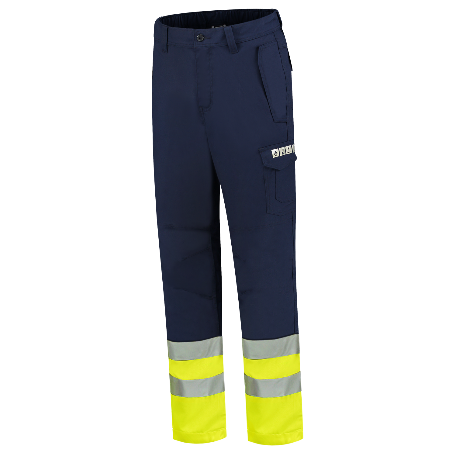 Tricorp Broeken 503004 inktzwart-fluo geel(inkfluoryellow)