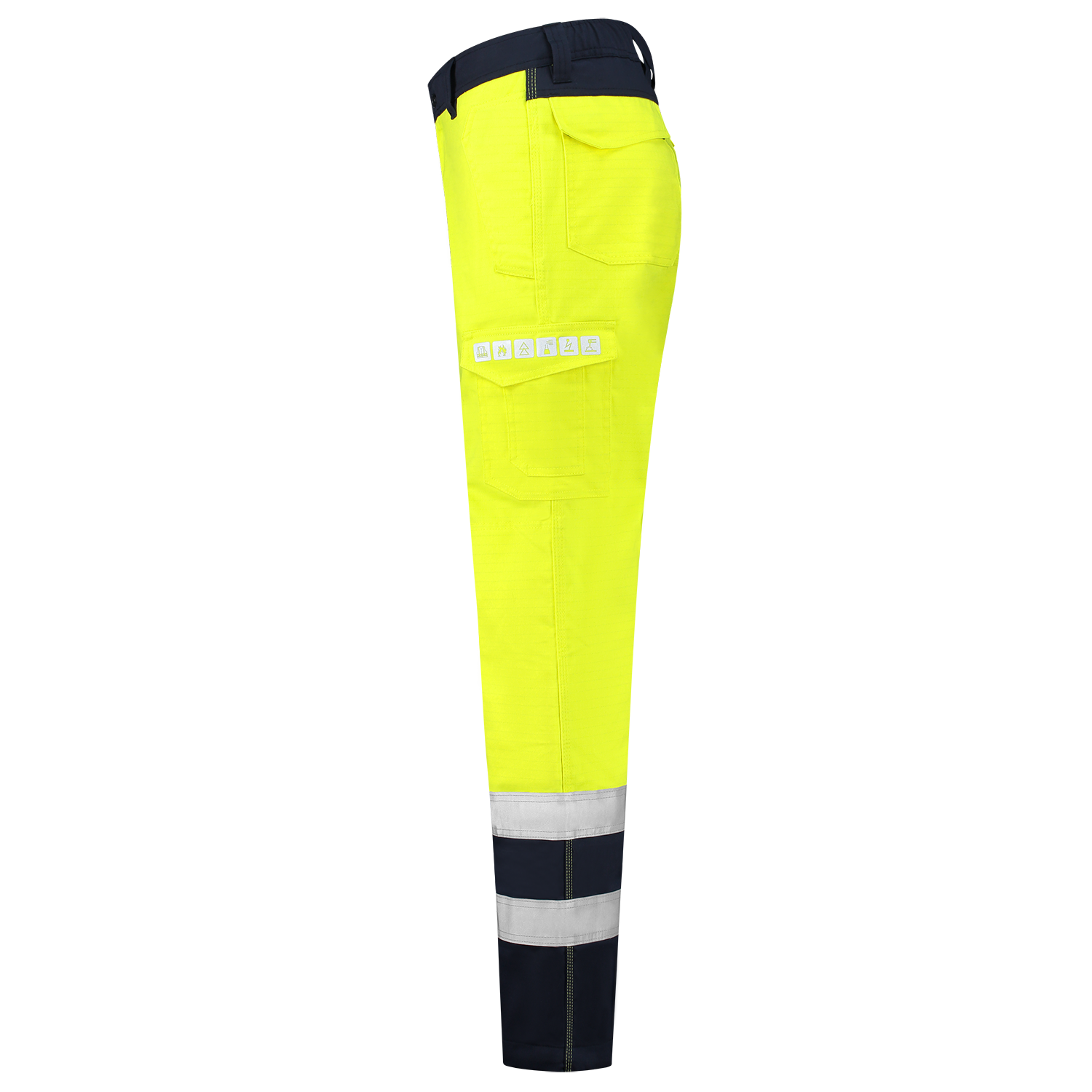 Tricorp Safety Broeken 503004 Multinorm fluo geel-inktblauw(fluoryellowink)