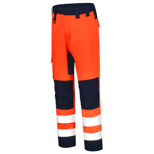 Tricorp Safety Broeken 503011 HiVis fluo oranje-inktblauw(fluororangeink)
