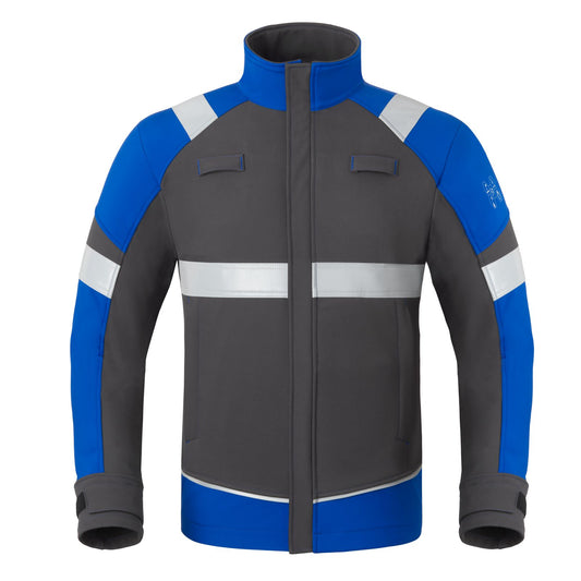 Havep 5safety Image + Softshell Jassen 50384 houtskool-korenblauw(AAR)