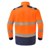 Havep Multi Protector + Softshell 50453 vlamwerend antistatisch vlamboog HiViS lassen chemicaliën fluo oranje-donker marineblauw-zwart(AQB)