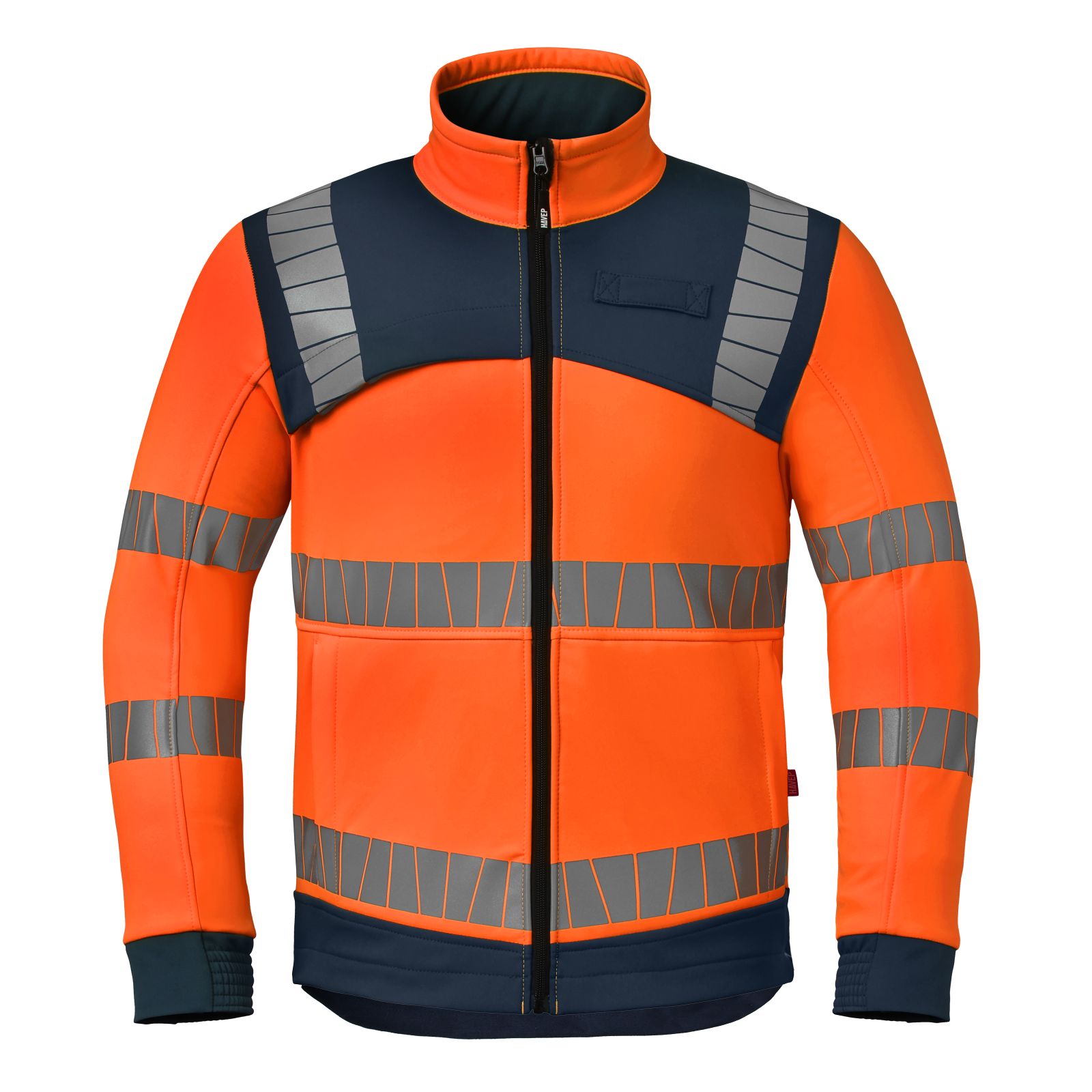 Havep High Visibility + Jassen 50413 softshell HiVis fluo oranje-indigo blauw(AQC)