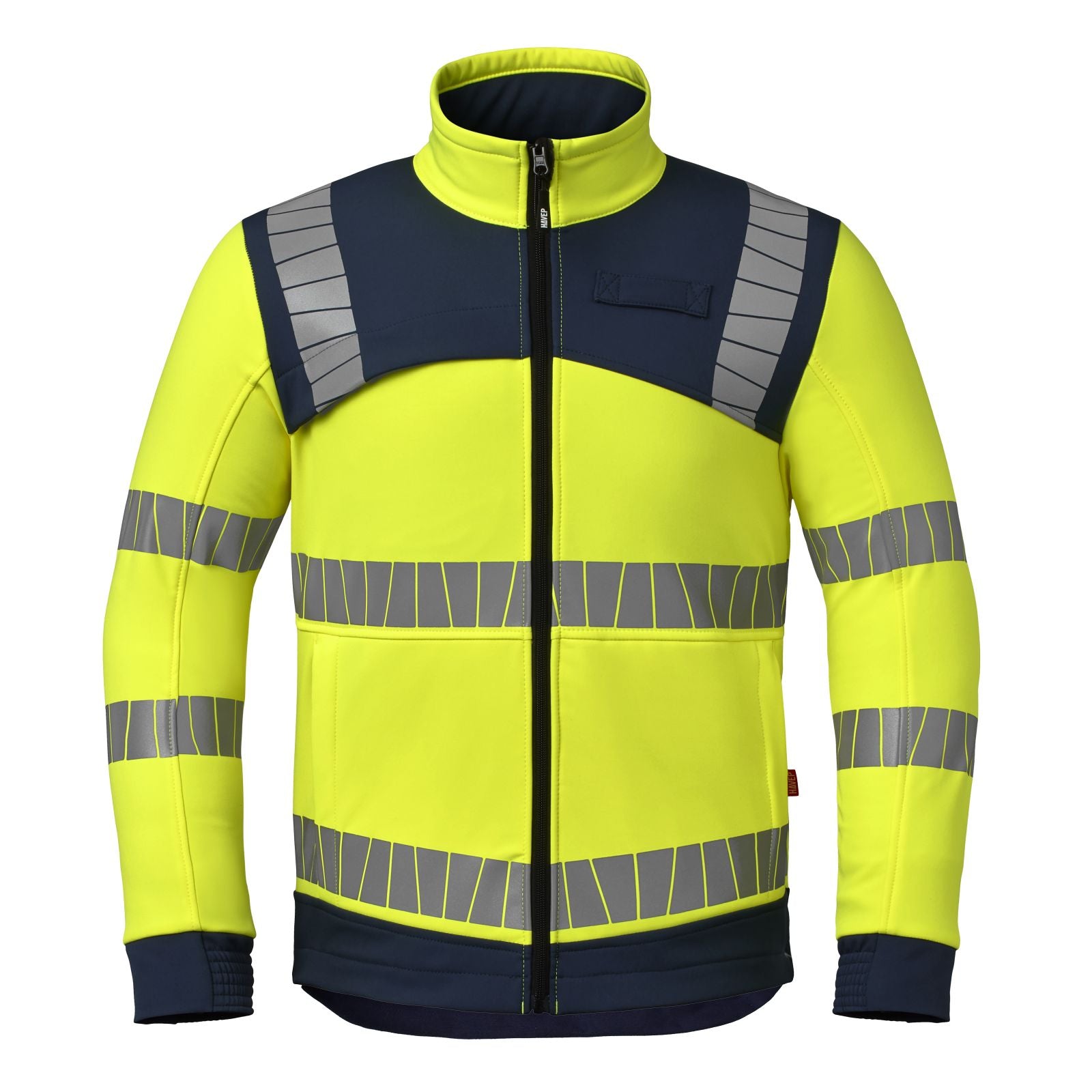 Havep High Visibility + Jassen 50413 softshell HiVis fluo geel-indigo blauw(ARB)